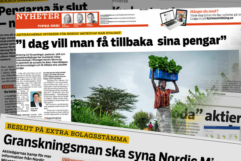 Pastorat garanterar pengar till mikrofinansbolag