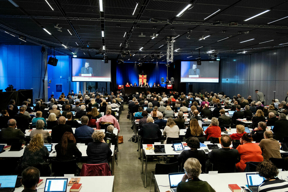 Starka skäl talar för att genomföra kyrkomötet i år. Bild från 2019.