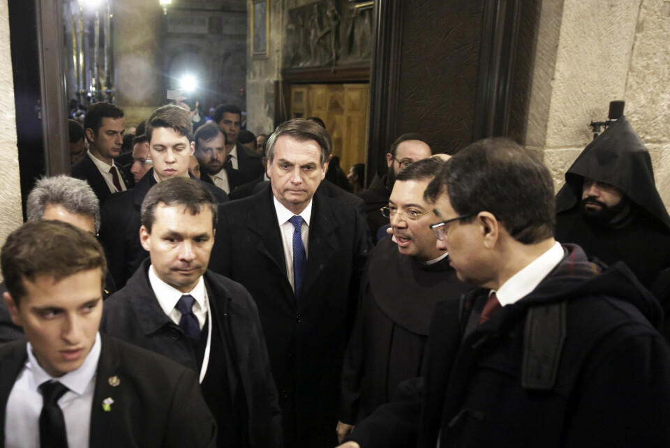 Bolsonaro besöker Heliga gravens kyrka i Jerusalem. Arkivbild.