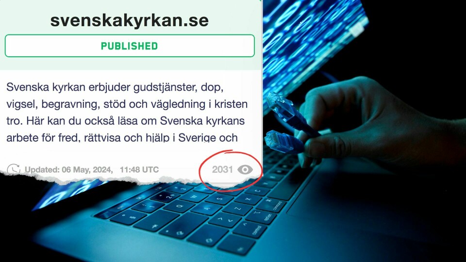 Data ligger ute på Lockbits sida på darknet. Svenska kyrkan