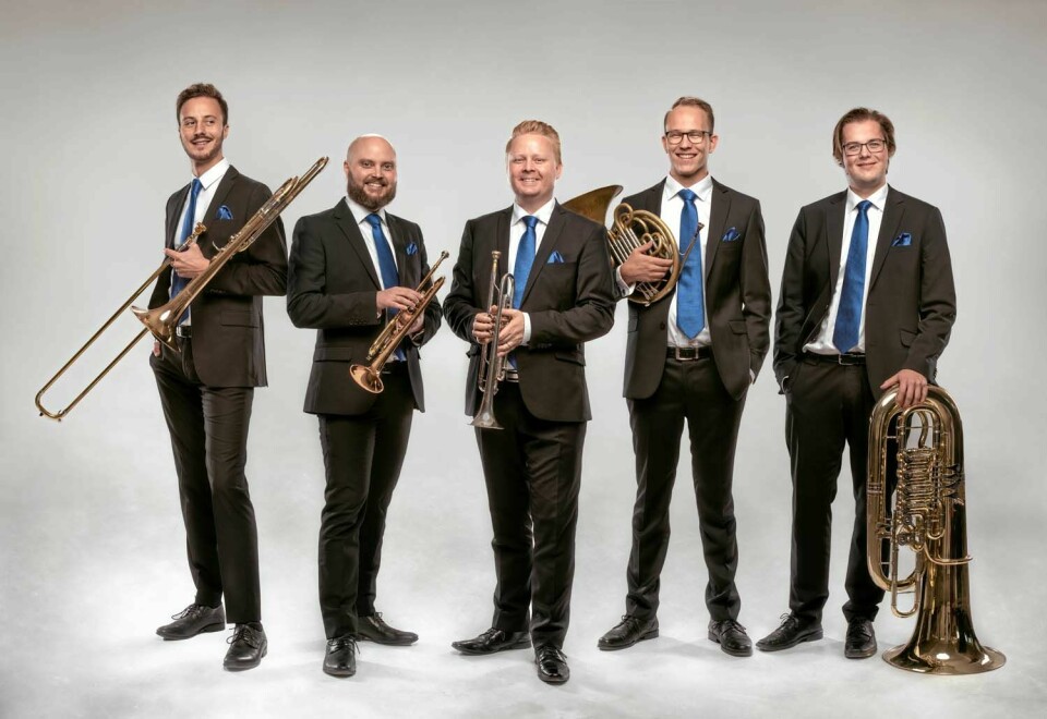 Göteborgs brasskvintett. foto: harald nilsson