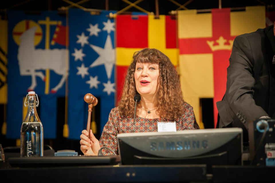 TV: Karin Perers om kyrkomötet: 'Det är totalt fokus'