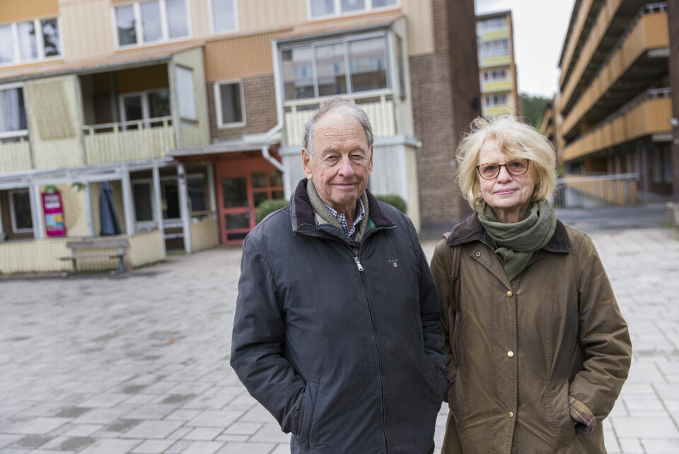 Elsie Arkling och Jan Arkling röstade i Fisksätra.