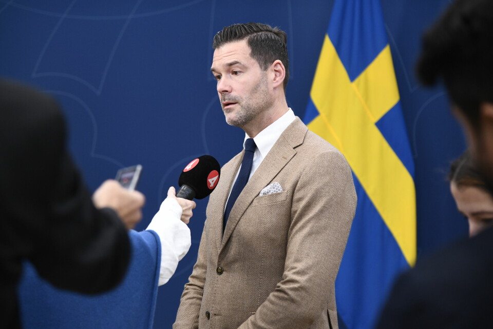 Bistånds- och utrikeshandelsminister Johan Forssell (M).