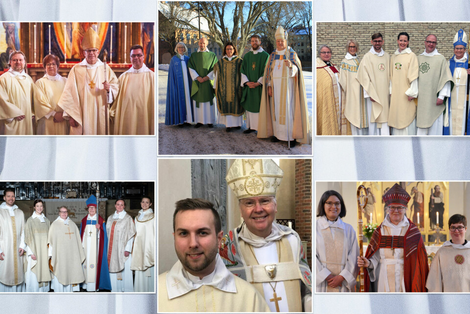 Prästerna som vigdes och mottogs i helgen