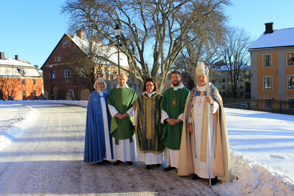 Prästerna som vigdes och mottogs i helgen