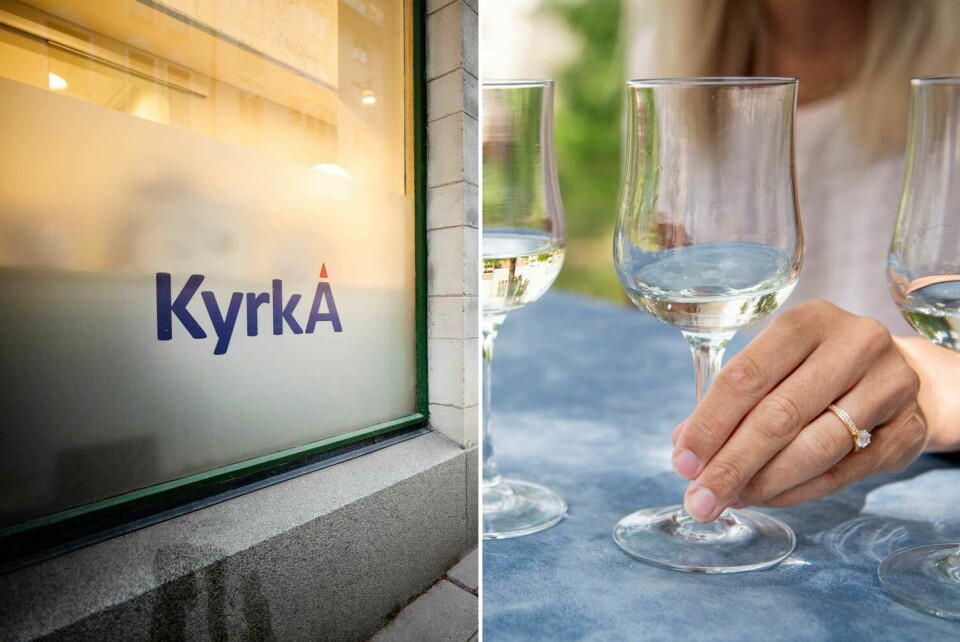 KyrkA sätter stopp för alkohol vid representation.