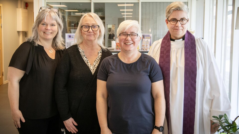 Från vänster Veronica De Reuver, Eva Hansen, Jessica Lindberg och Nina Palmgren.