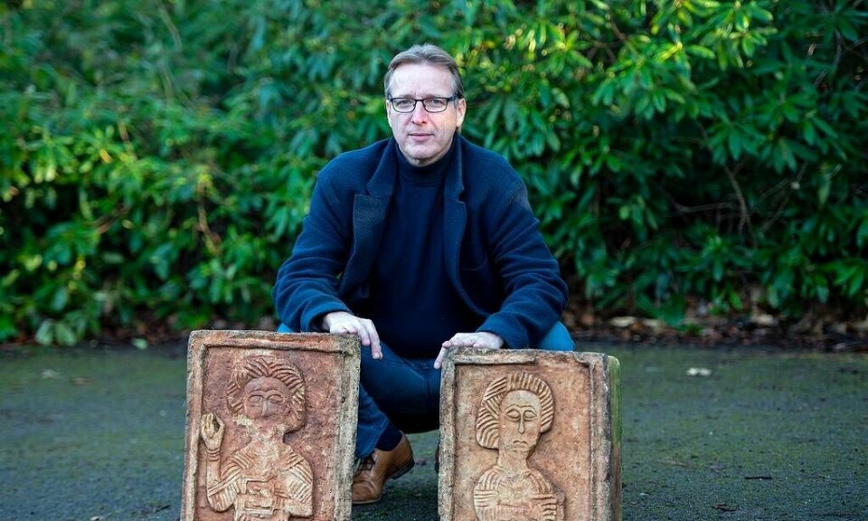 Nederländska konstforskaren Arthur Brand kallas ibland för konstvärldens Indiana Jones. Han är känd för att hitta stulna konstföremål och nu har han återfunnit två visigotiska stenreliefer som stals från en kyrka i Spanien. Bild: NIKLAS HALLE'N/AFP/T