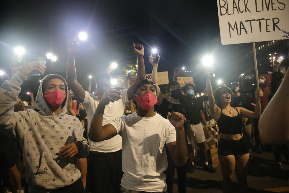 Demonstrationer i Los Angeles.