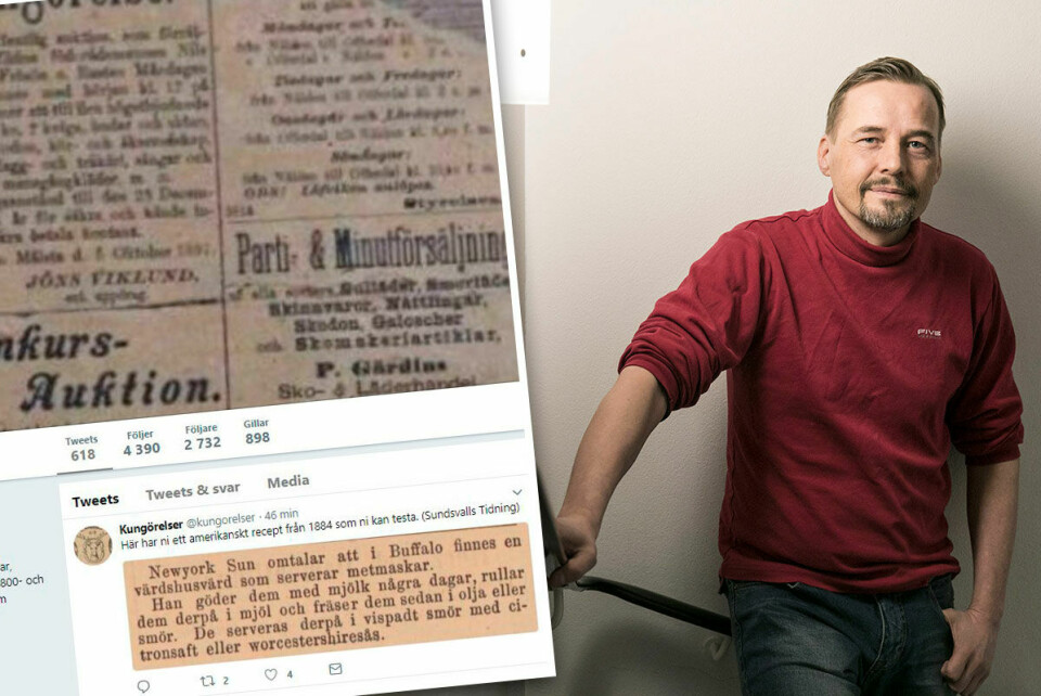 Han roar från svunnet Kyrksverige på Twitter