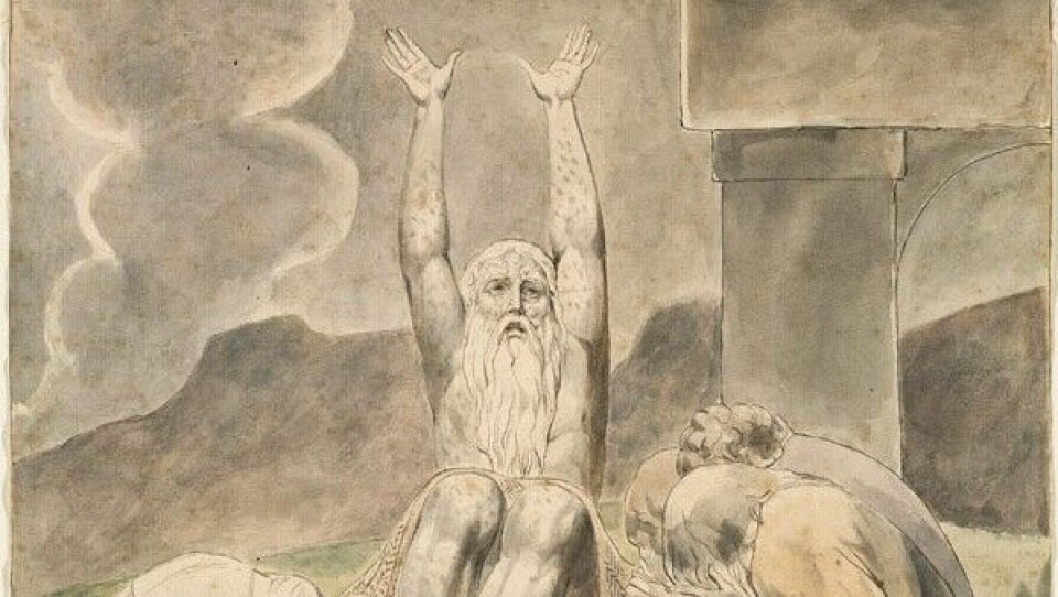 'Lärdom från Jobs bok? Gud är helt oberäknelig och genomcynisk, ' skriver debattören. Illustration från Wikimedia