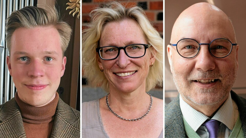 David Hjärtström, Margareta Raab och Nils-Gunnar Karlson. Musiker