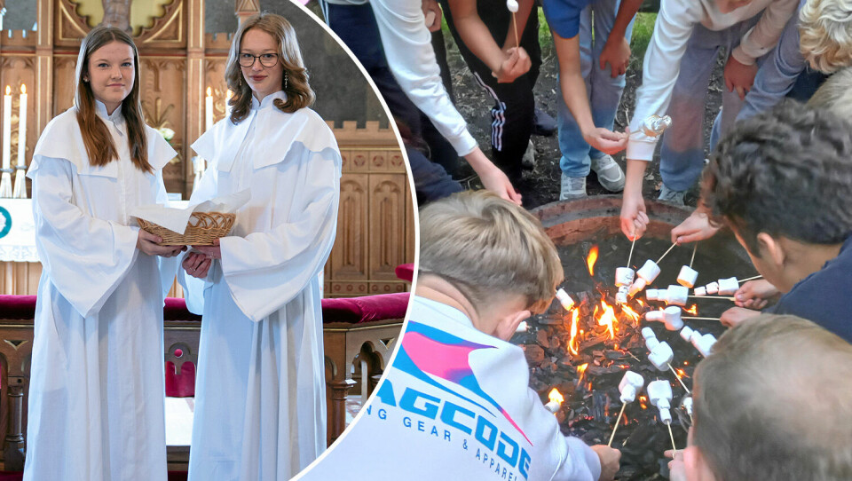 Ur fotoboken. Konfirmationsdag och marschmallowsgrillning. Konfirmation