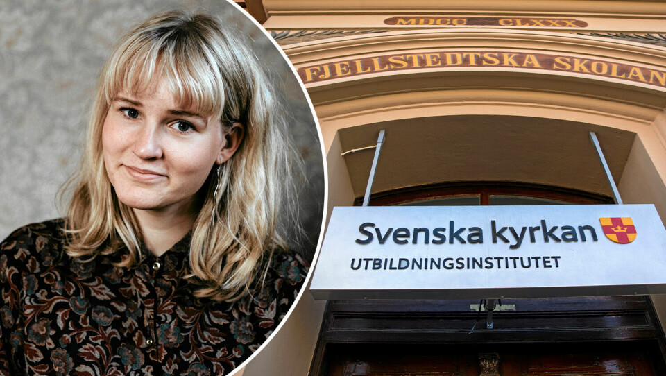 'Under senare år har kritiken varit av annan karaktär och framför allt handlat om diskussionsklimatet på skolan', skriver Fanny Willman om Svenska kyrkans utbildningsinstitut. Fanny Willman