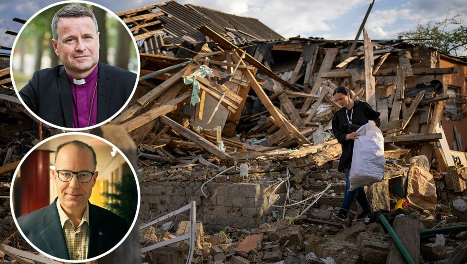 Sören Dalevi, biskop i Karlstads stift ochprofessor Otfried Czaika, stiftsteolog i Karlstads stift, om det kristna fredsbudskapet.