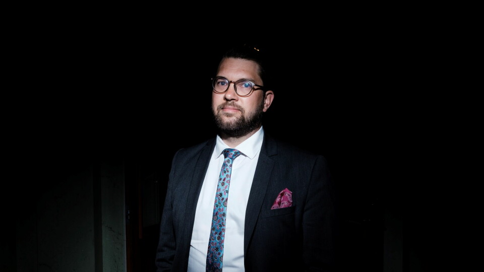 Sverigedemokraternas ledare Jimmie Åkesson ser sig som en konservativ nationalist som vill slå vakt om traditioner, den svenska kulturen och det kyrkliga.