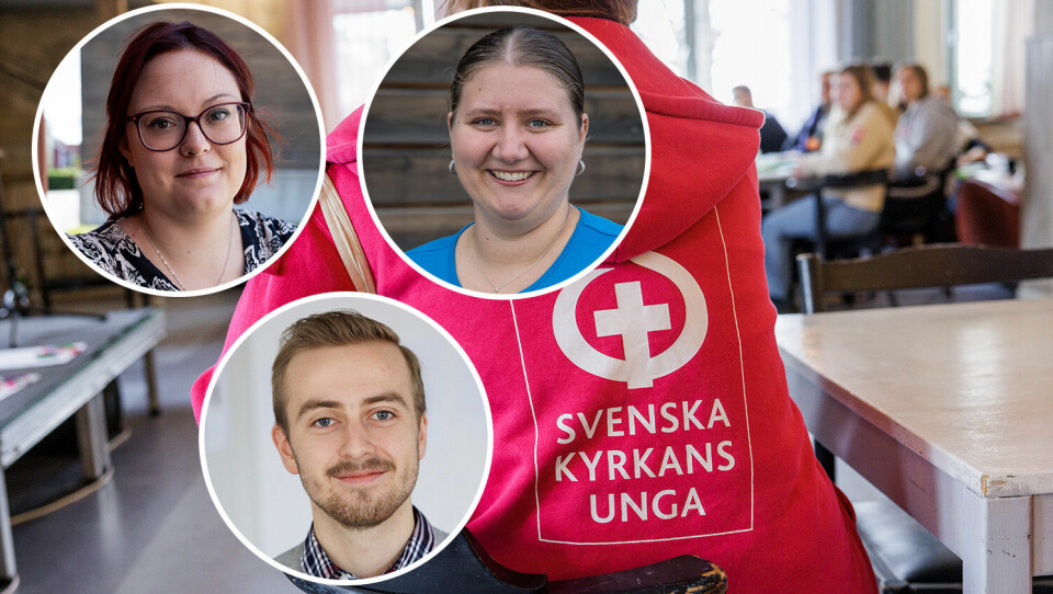 Clara Olsson, Ebba Lindkvist och Noa Edwardsson.