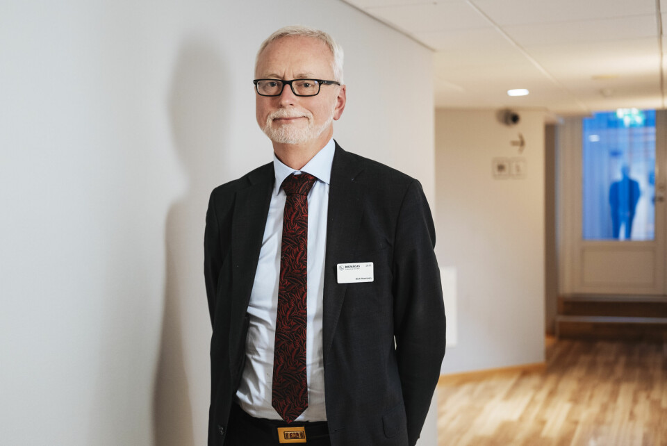 Dick Harrison på Bokmässans golv.